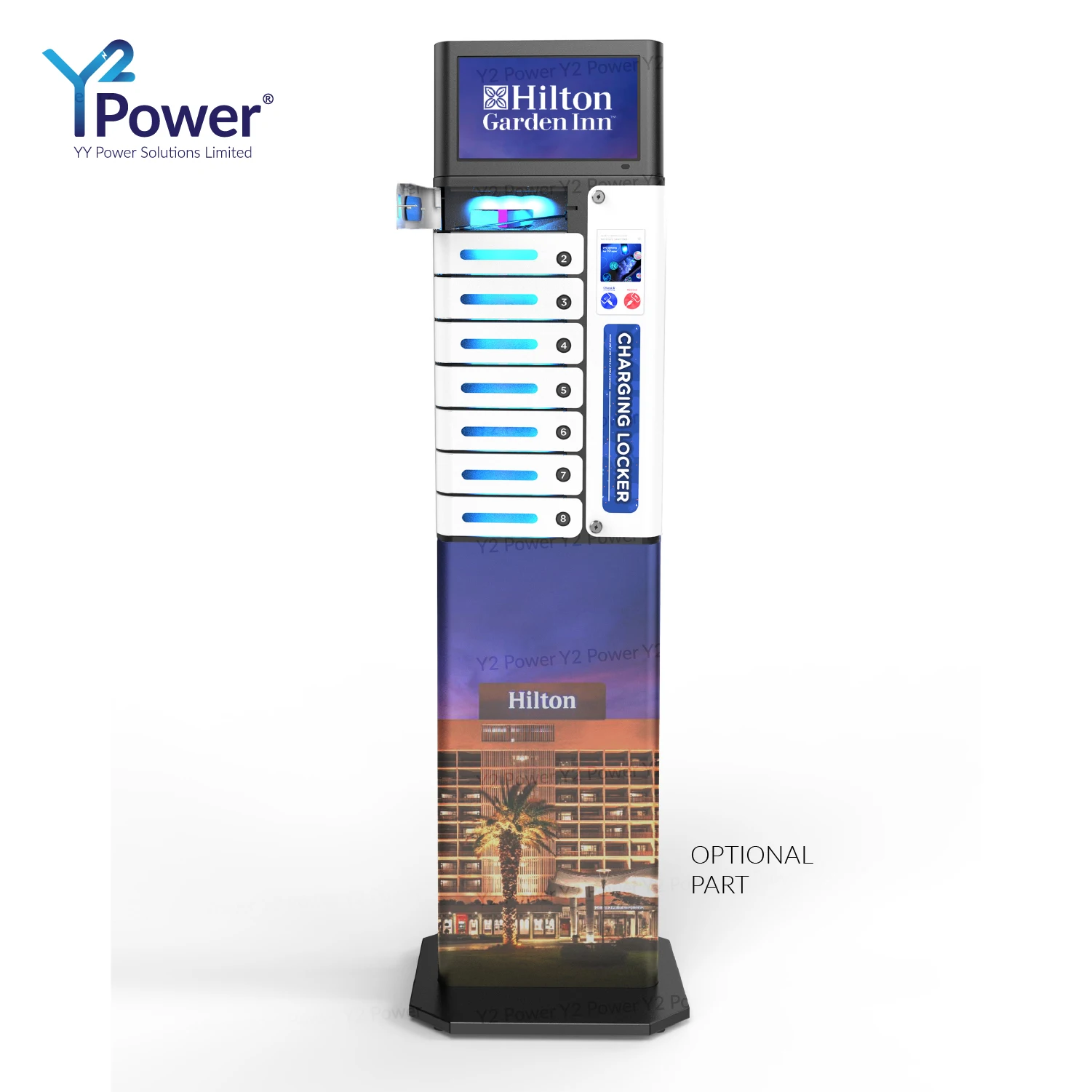  Лучшая продажа продуктов Y2Power Миа Pro Deluxe 8 Bay сенсорный экран мобильного шкаф с ячейками для карт памяти 14 