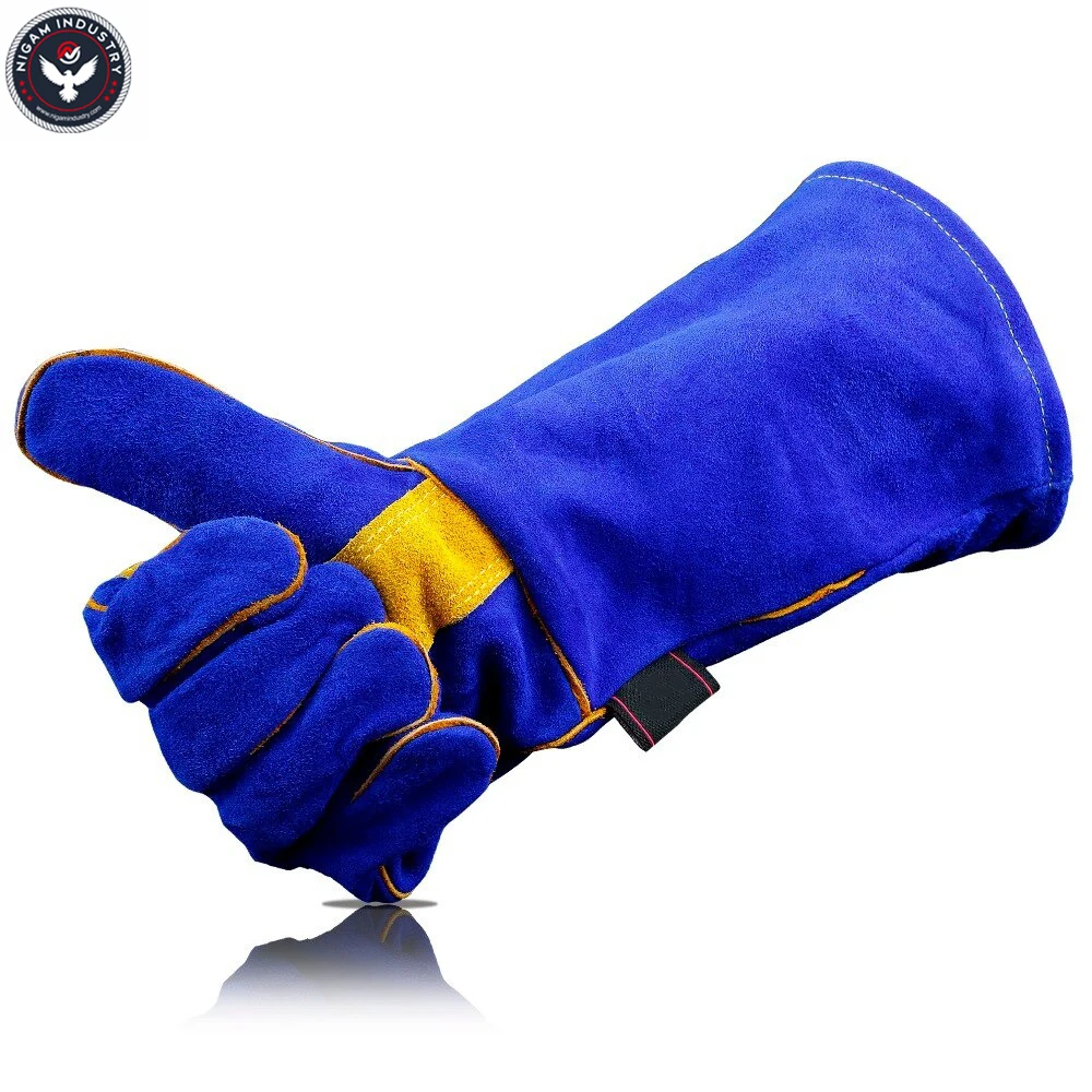 Leather Welding Gloves Heat Fire Resistant, for Gardening Tig Weld Beekeeping Working Tig Gloves.