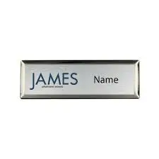 Free sample custom made metal name tag for identification
