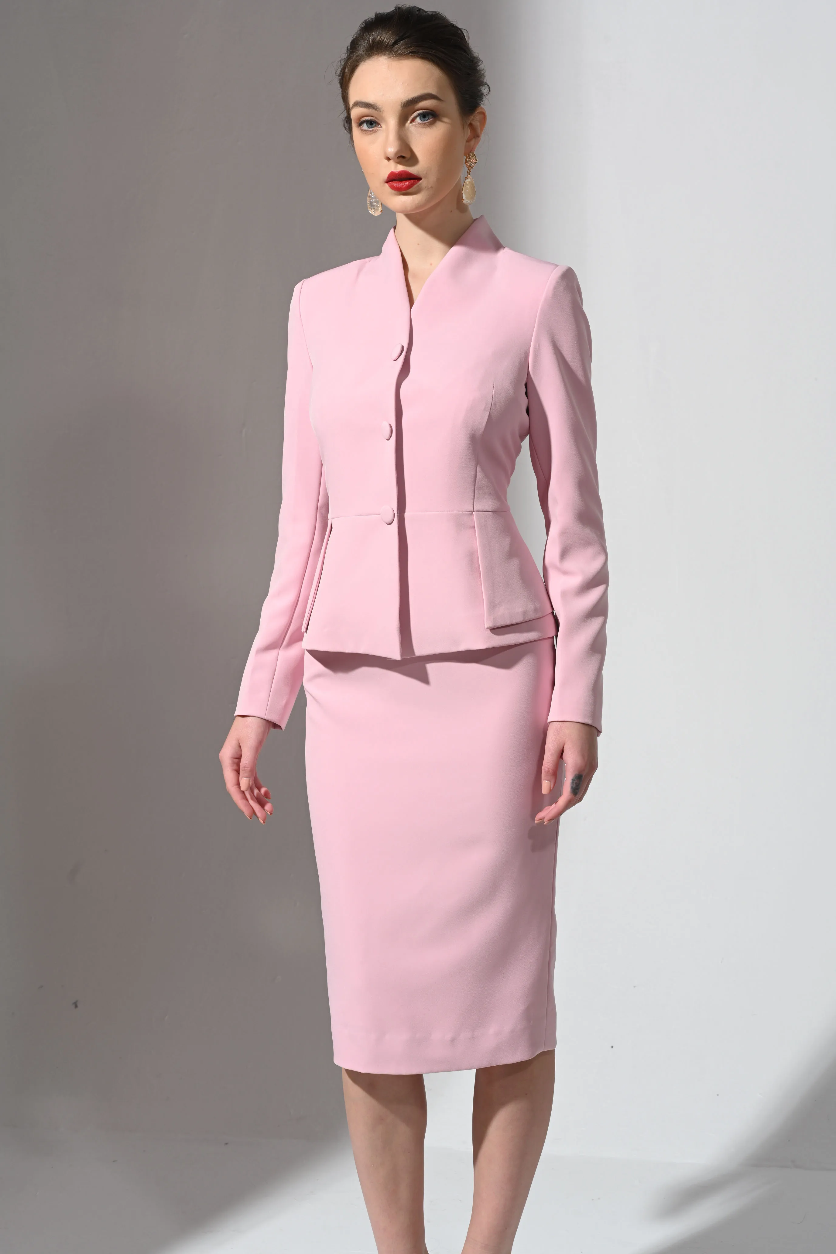 Women business Blazer suits 2 pieces Skirt Set High Quality