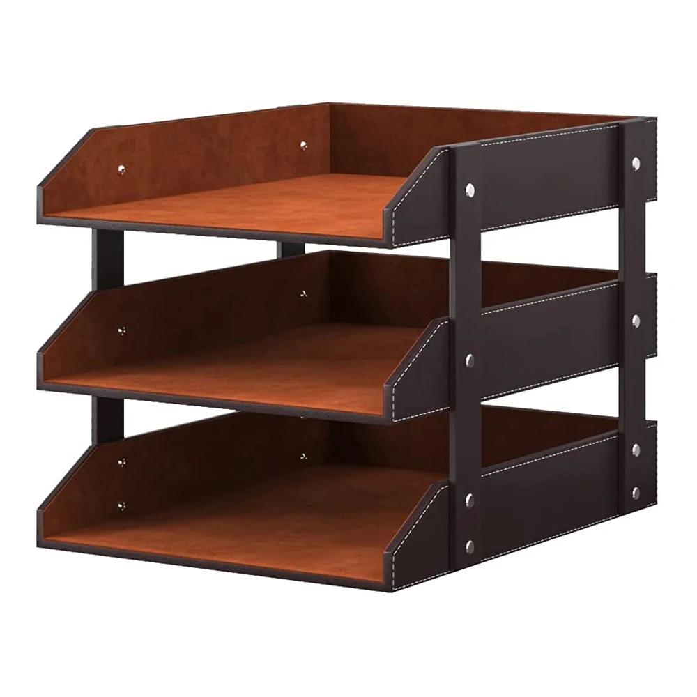 Office Paper Tray Stackable Letter Trays Jewelry Display Tray for Home Room Organizers Accessories