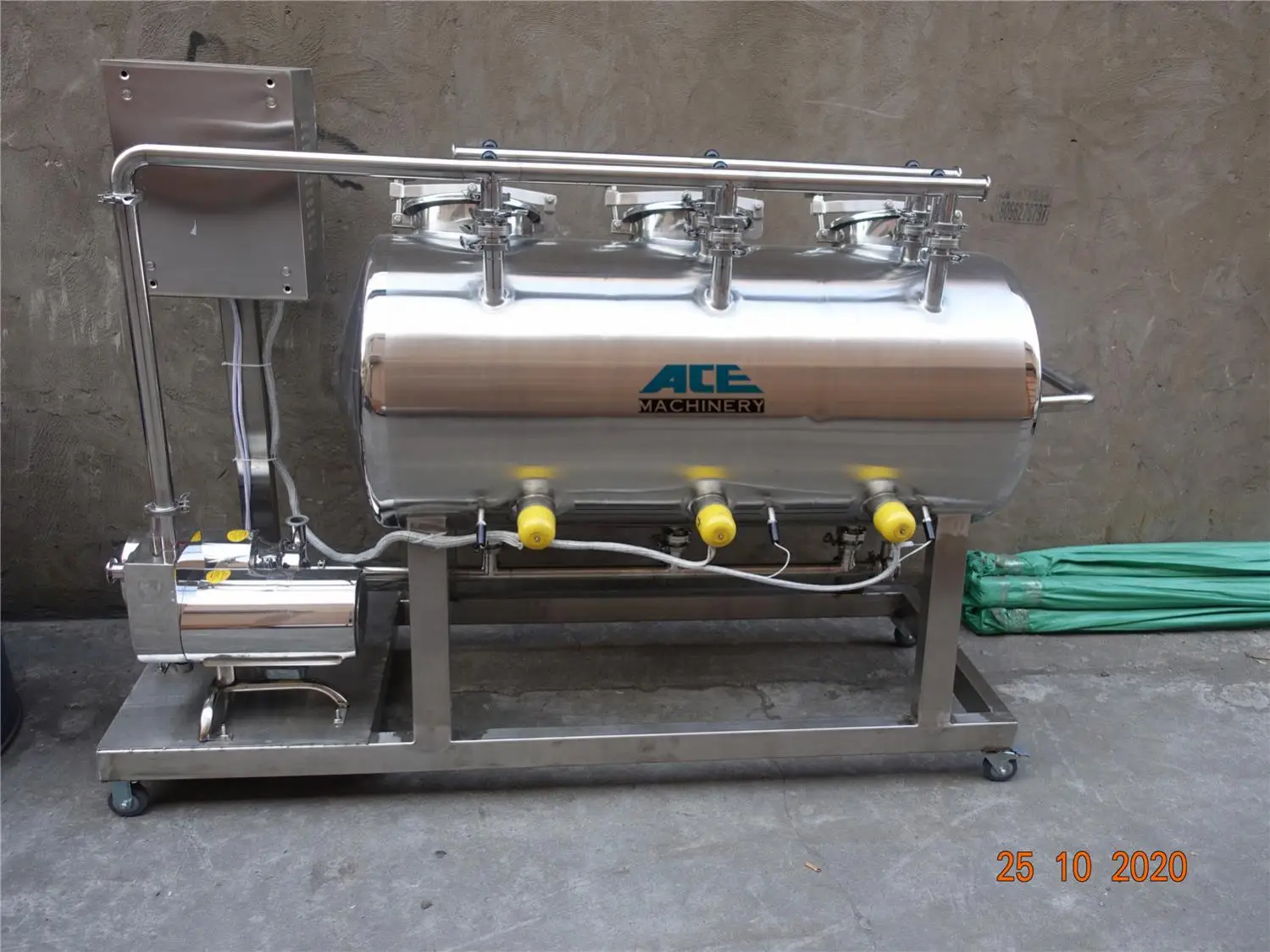 Factory Price Quality Sanitary Dairy Beverage Milk Cip Cleaning System Pipes Containers And Sterilization