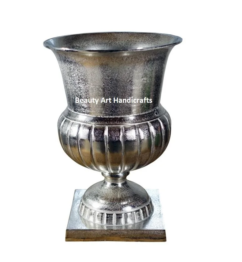 Алюминиевая ваза традиционная домашняя декоративная для цветов