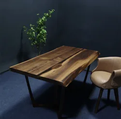 Black walnut butcher block counter top solid wood dining table slab/live edge table (TOP) length from 2.5 feet to 16.5 feet