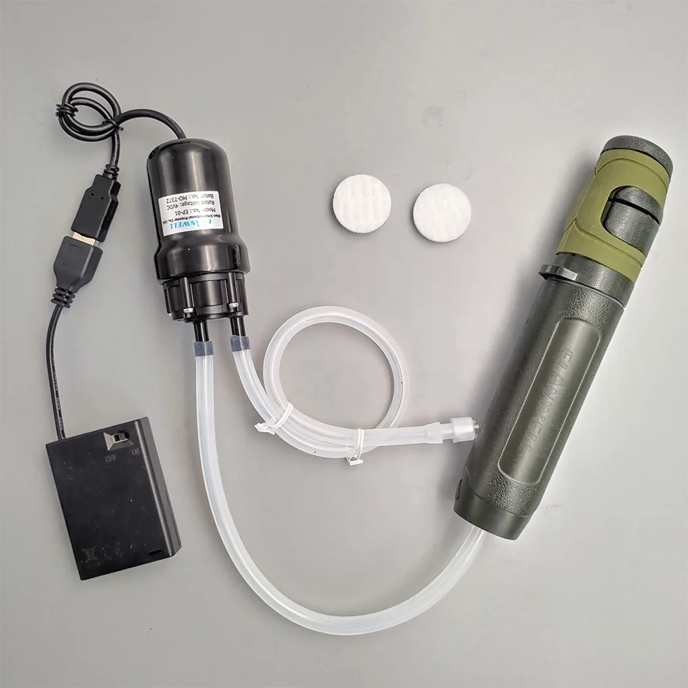 
camping gear life survival kit fishing portable water filter 