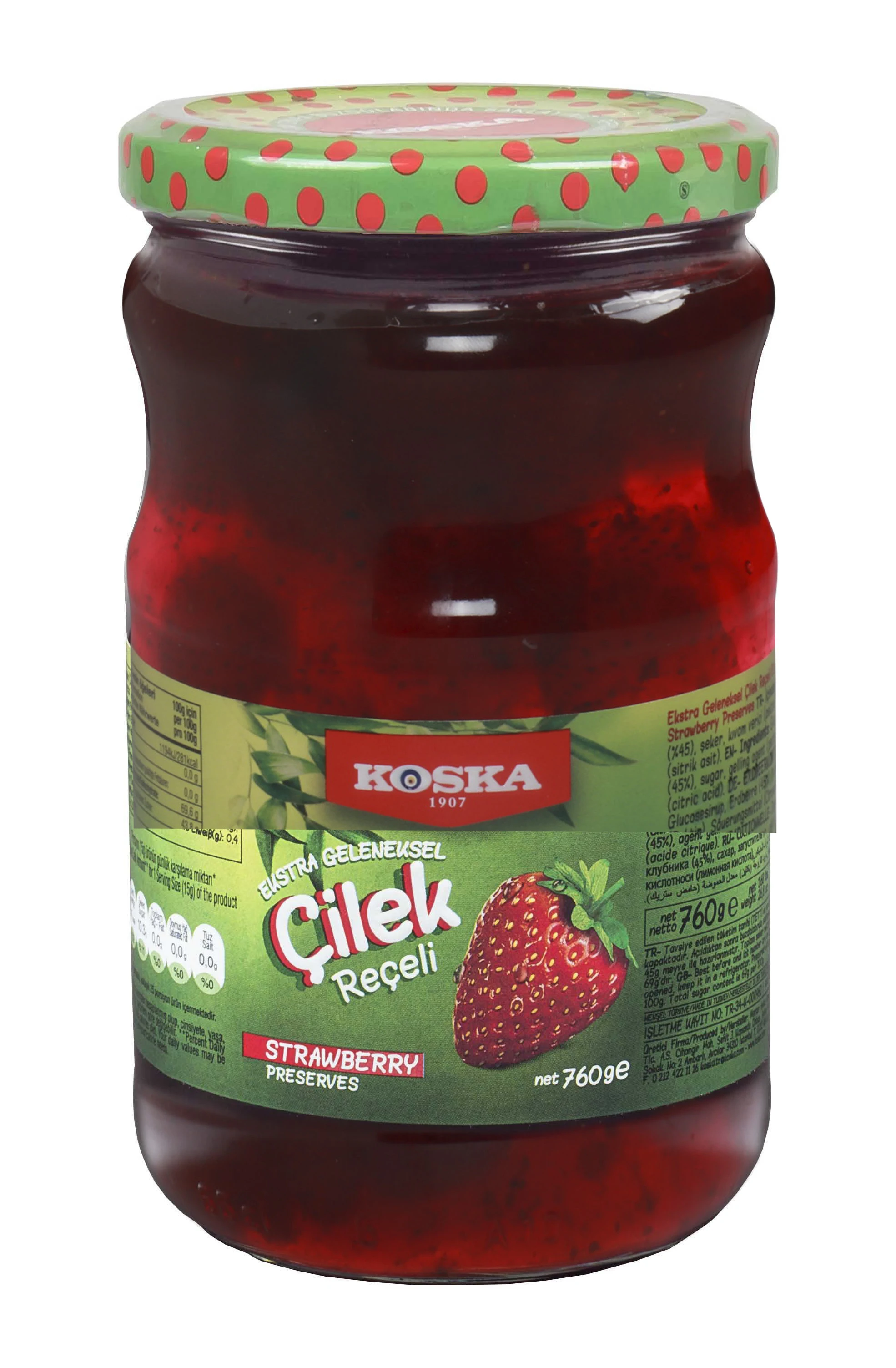 Good Quality Wholesale Product - Preserves - 380 g Extra Traditional Strawberry Preserves - Jam