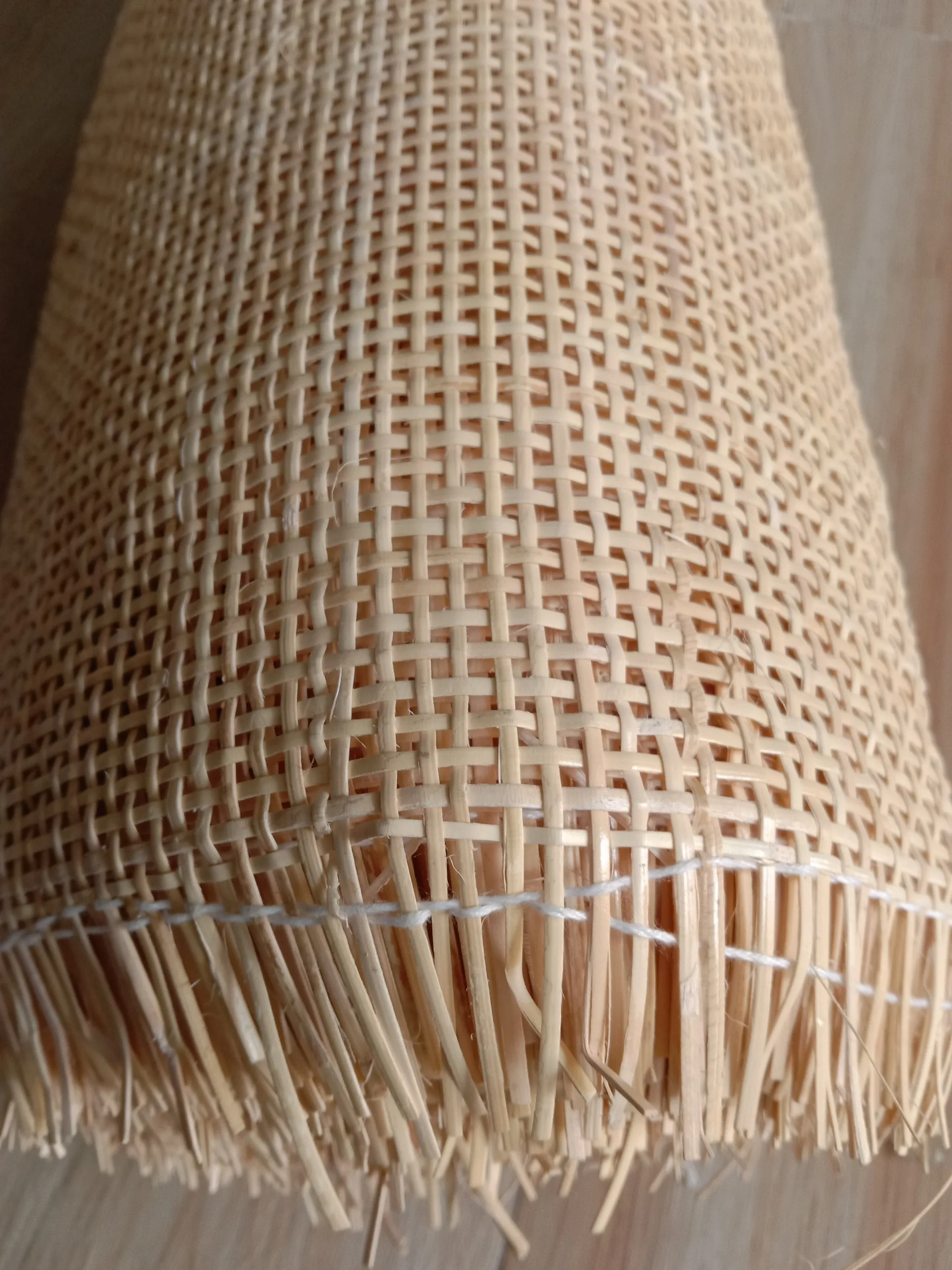 Woven Open Mesh Cane / Bleached rattan webbing cane / Natural Rattan Cane Mesh Webbing Roll 99 Gold Data