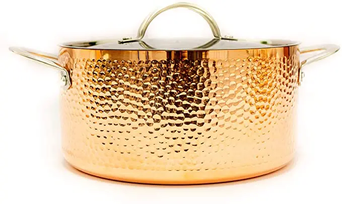 stainless steel clay soup pot hammered copper pots cooking pot cookware