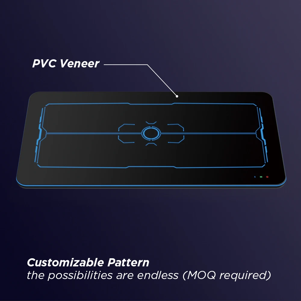 Сенсорный экран RGB Освещение игровой стол настольный большой размер