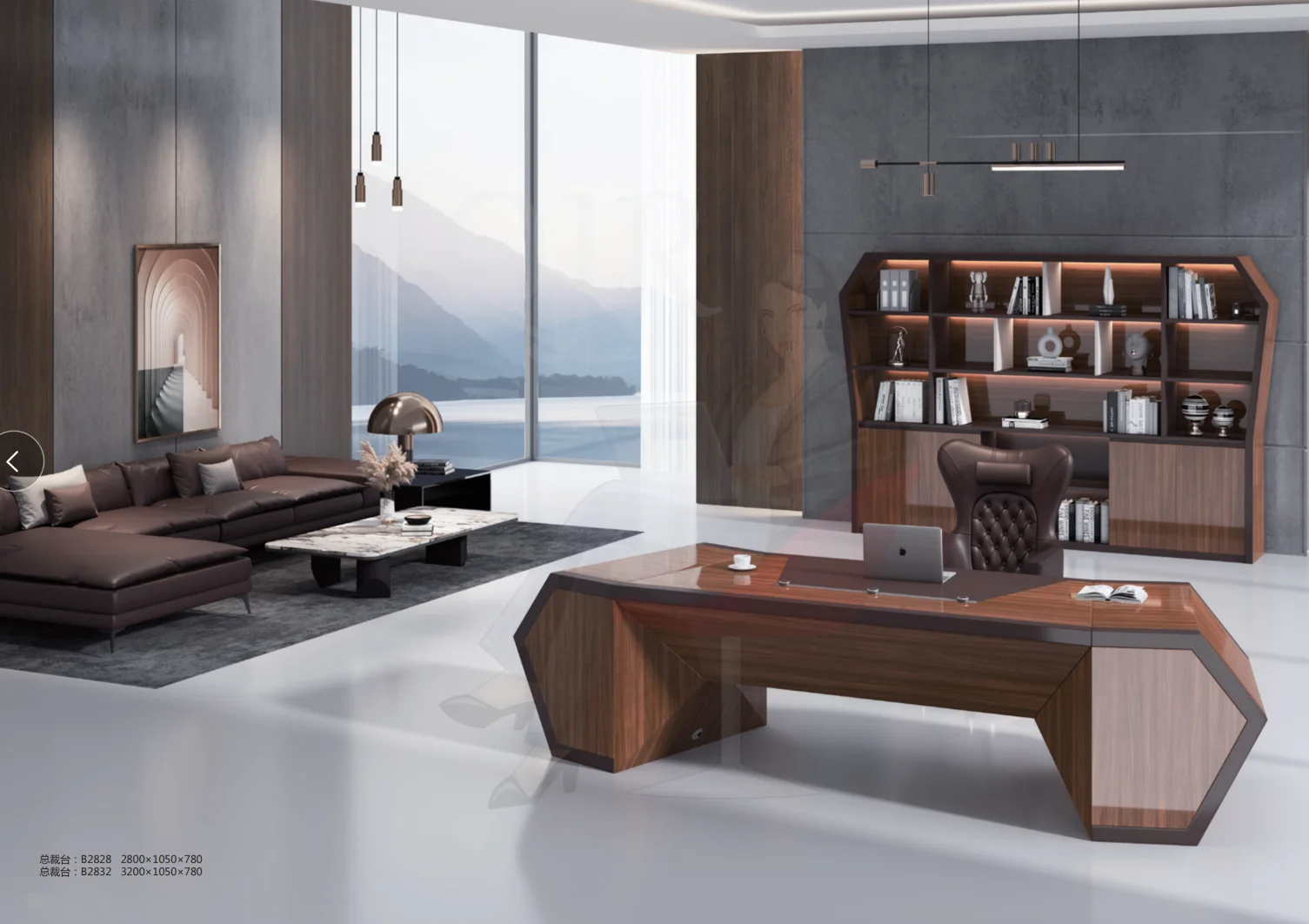 High End Luxury Modern Boss Ceo Desk Office Table Furniture L Shape Mdf Wood Office Furniture Manager Desk Executive Desk