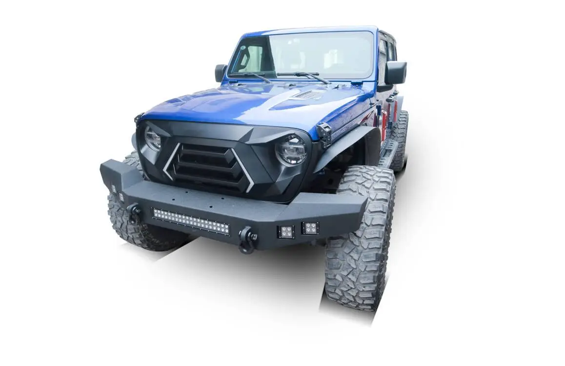 Передняя решетка с указателем поворота подходит для Jeep wrangler jlс супер крутым внешним видом