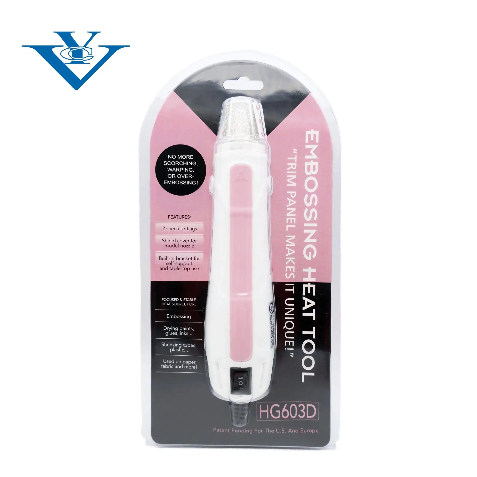 
300W white color heat gun for mobile repair 