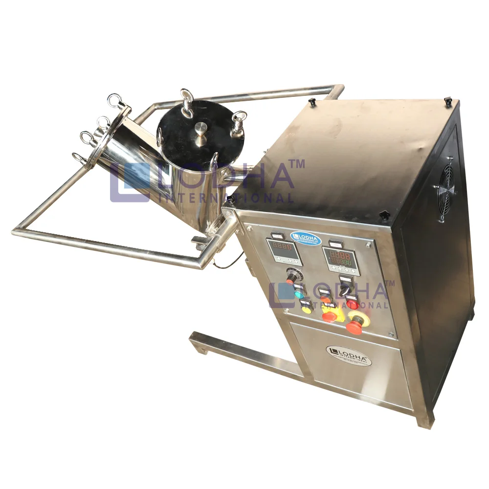Lab Scale V Cone Shell Rotary Mixer for Pharmaceutical Powder Mixing