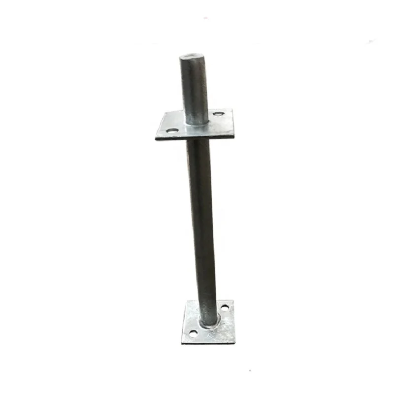 
hot dip galvanized concealed center pin post support anchor according to ISO 1461 