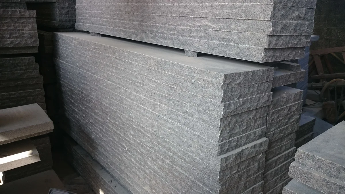 Cheap Factory Price Thermal Surface Natrual Rock Edges G654 Blue Mist Granite Treads Steps