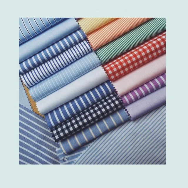 Trending Custom Printed Formal Shirt Cotton Fabric Wholesale Price Yarn Dyed Shirting Fabric Manufacturer In India