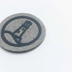 Customised Design garment accessories Rubber Matte Silicone 3D Mold Heat Transfer Logo Label