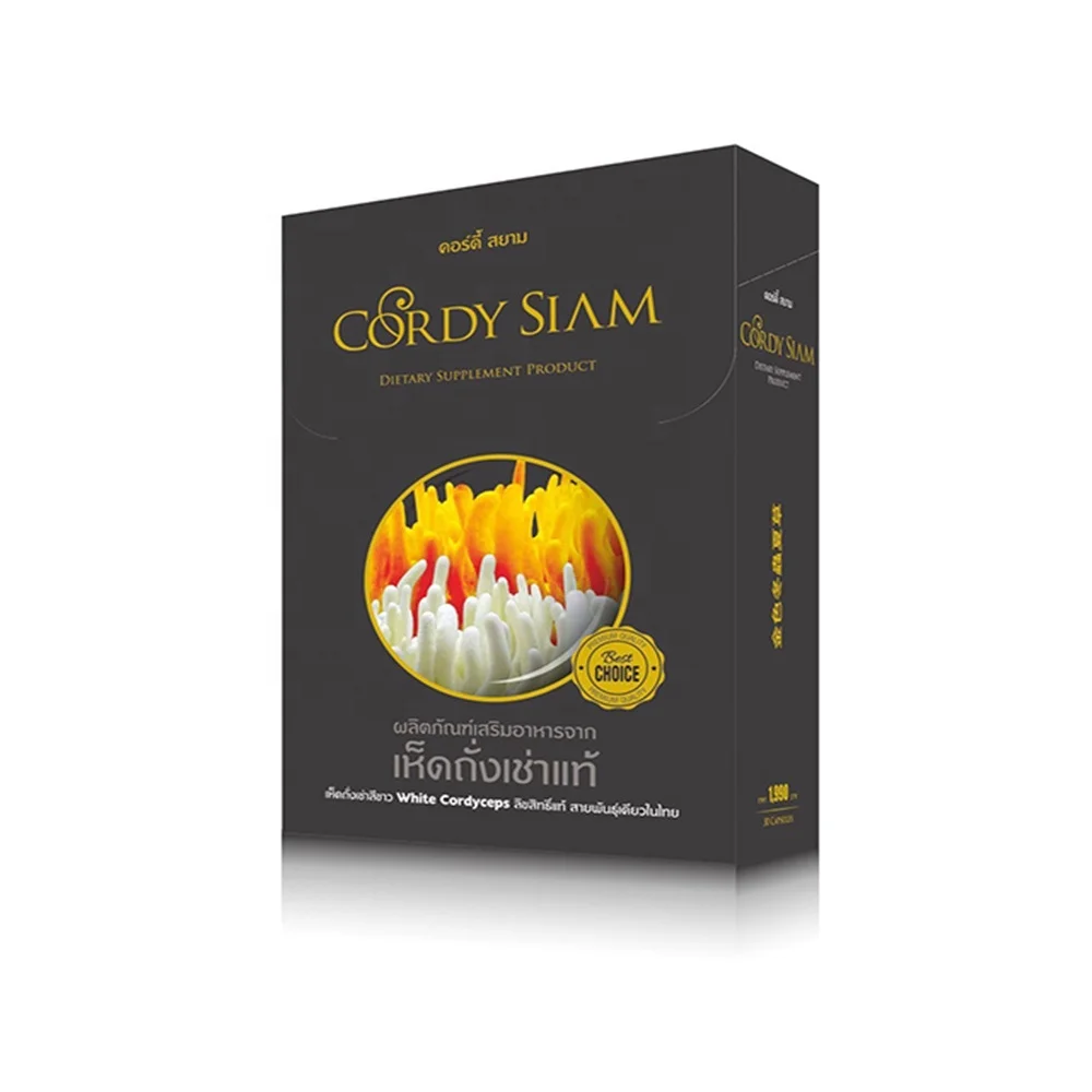 Private Label Organic White Cordyceps Dietary Supplement Product Premium Quality from Thailand for 100% Export Best Selling