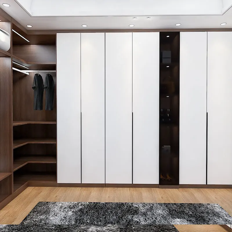 High gloss wooden closet for bedrooms