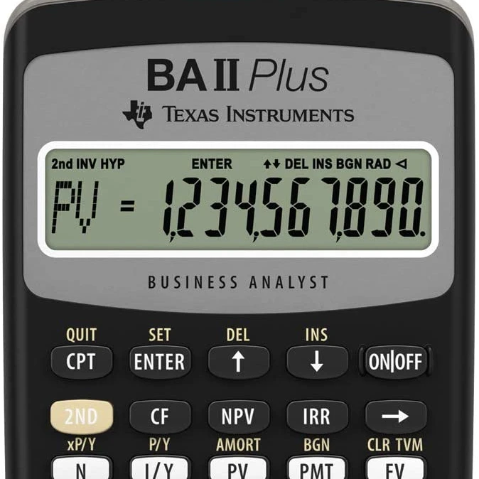 Лучший новый оригинальный финансовый калькулятор Texas Instruments BA II Plus