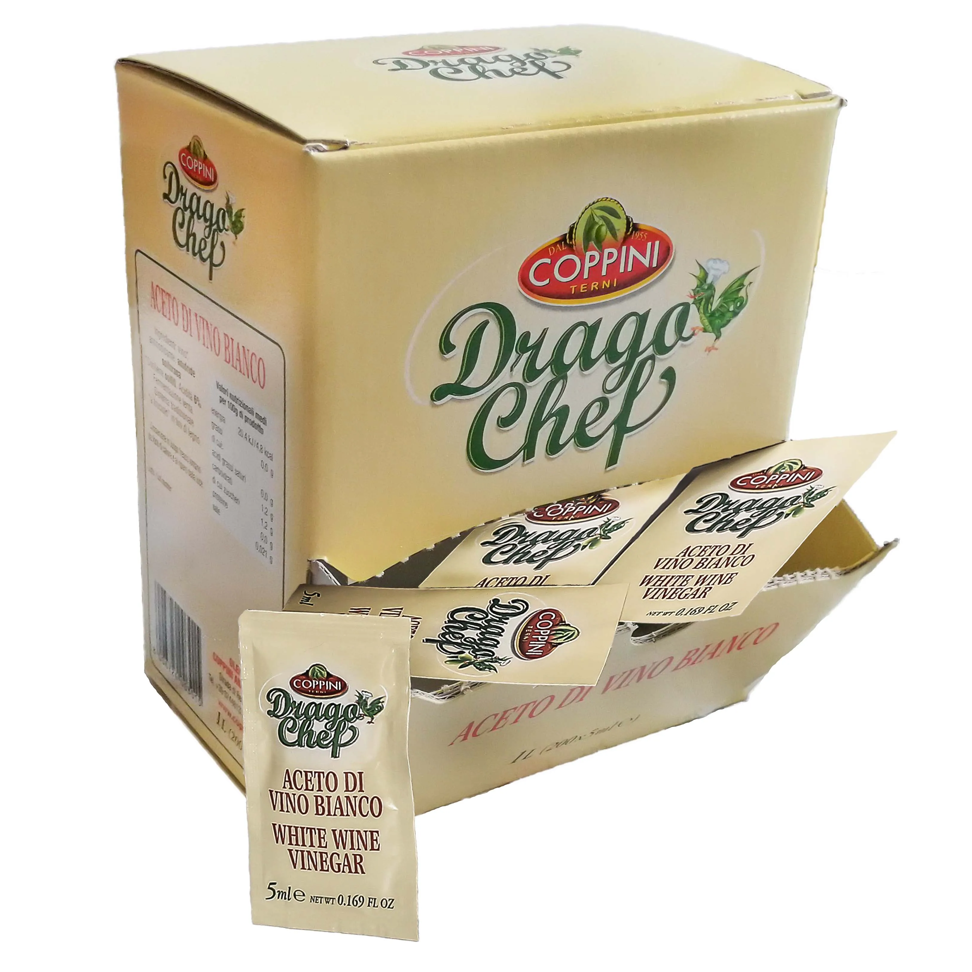 White Wine Vinegar  DRAGO CHEF 5 ml  sachet
