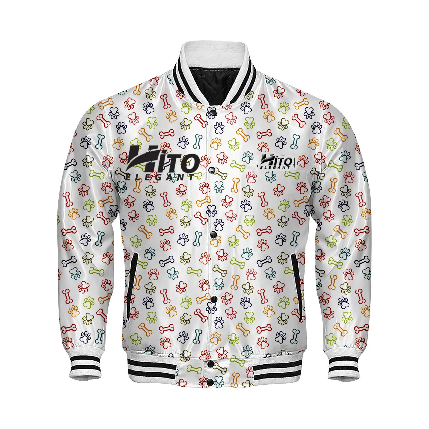 Оптовая продажа куртка для баскетбола с сублимационной печатью Letterman Студенческая Куртка Varsity/американская бейсбольная на заказ