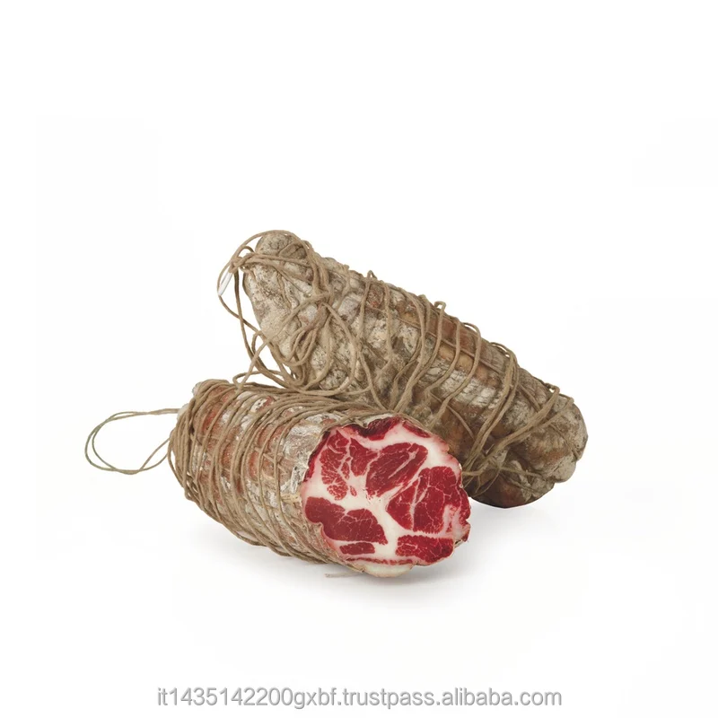 AUTHENTIC ITALIAN PORK NECK COPPA DI PARMA kg 1.8 | high quality gluten free pork meat | premium Italy supplier
