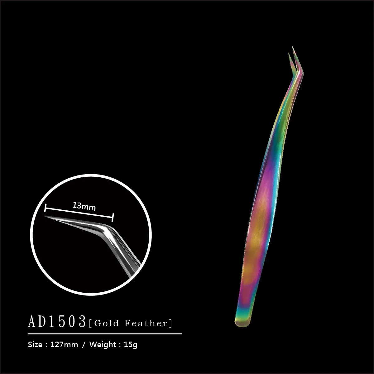 AD1506 OEM ODM Logo Taiwan Handmade Eyelash Extension lash Tweezers