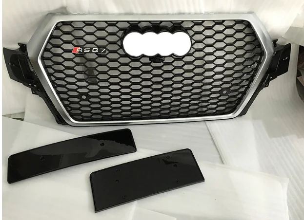 Automotive Parts Black Front Bumper Grille For Audi Q7 2016-2018 Upgrade Honeycomb Audi RSQ7 Grille