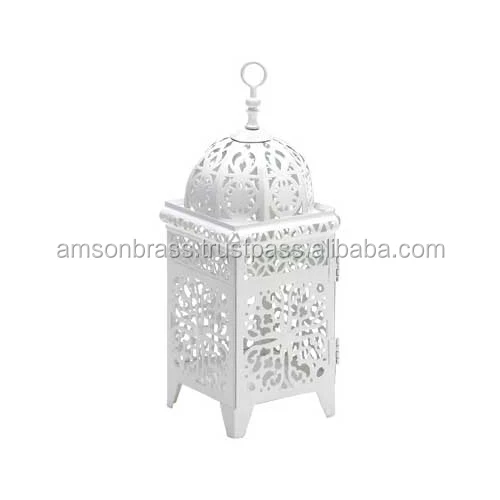 Lantern White Home Decorative Metal Taj Mahal Lantern White Lanterns Wedding Decoration Ornament Handmade