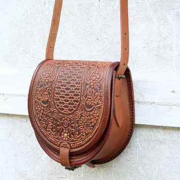 Fashion vintage style handmade leather slings bags crossbody bags with stone work designer handmade ladies bags