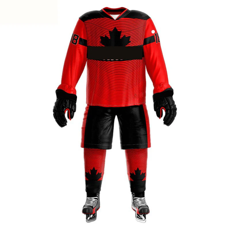 Новый стиль, профессиональная индивидуальная простая команда, горячая Распродажа, индивидуальный дизайн, сублимационная печать, вышивка, униформа для хоккея с шайбой