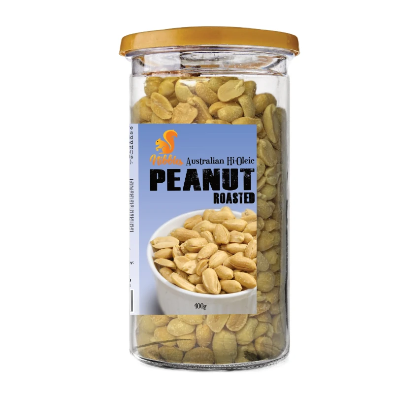 
400g Common Roasted Nibbles Australian Hi-Oleic Unsalted Roasted Peanut From Australia 