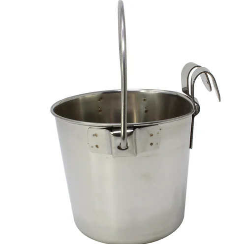 stainless steel pail seamless bucket with shiny polish