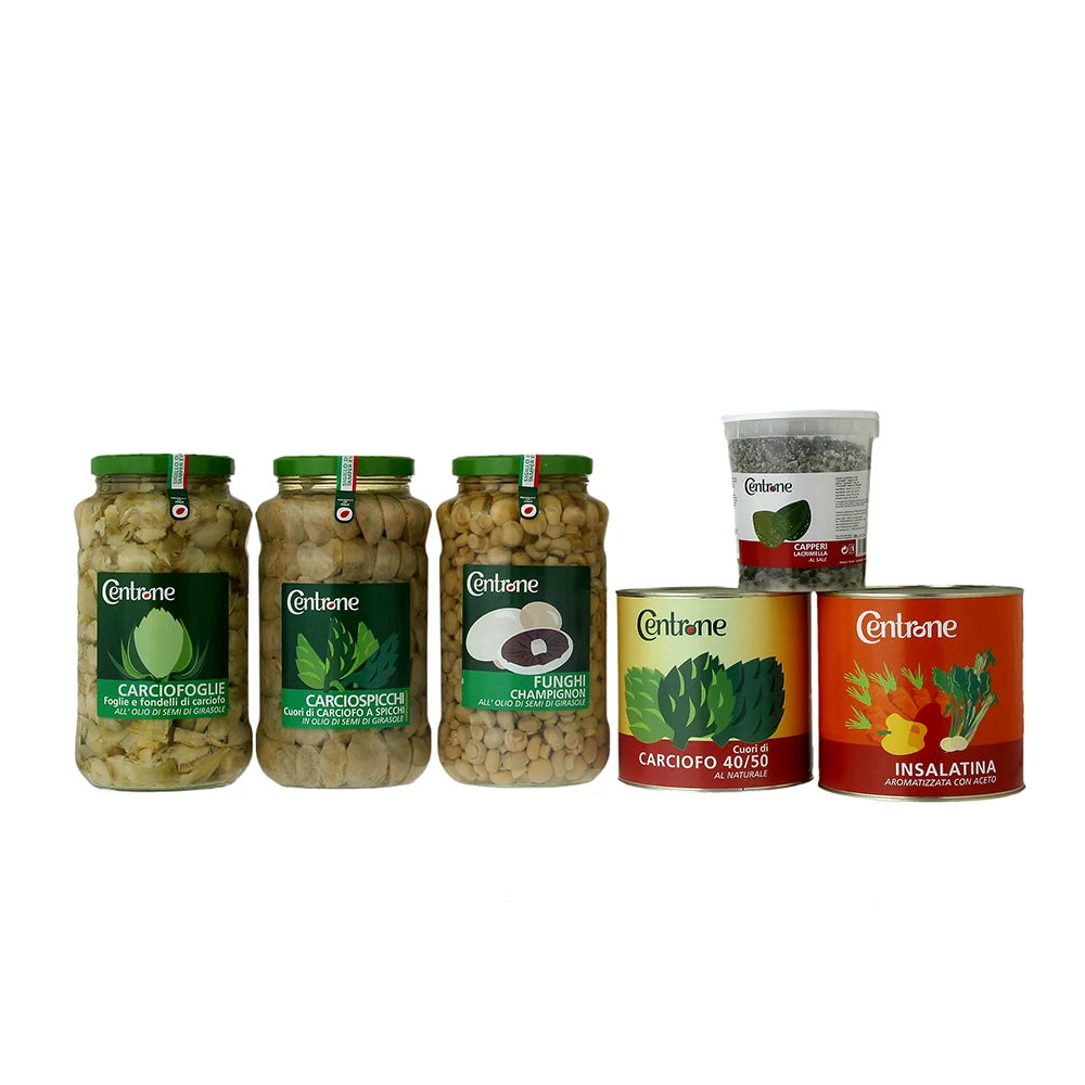 Centrone italian made medium sized green olives pickled in brine in jar for family used