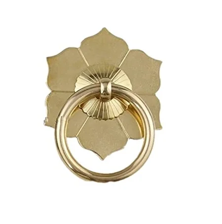 Flower Design Brass Door Knocker