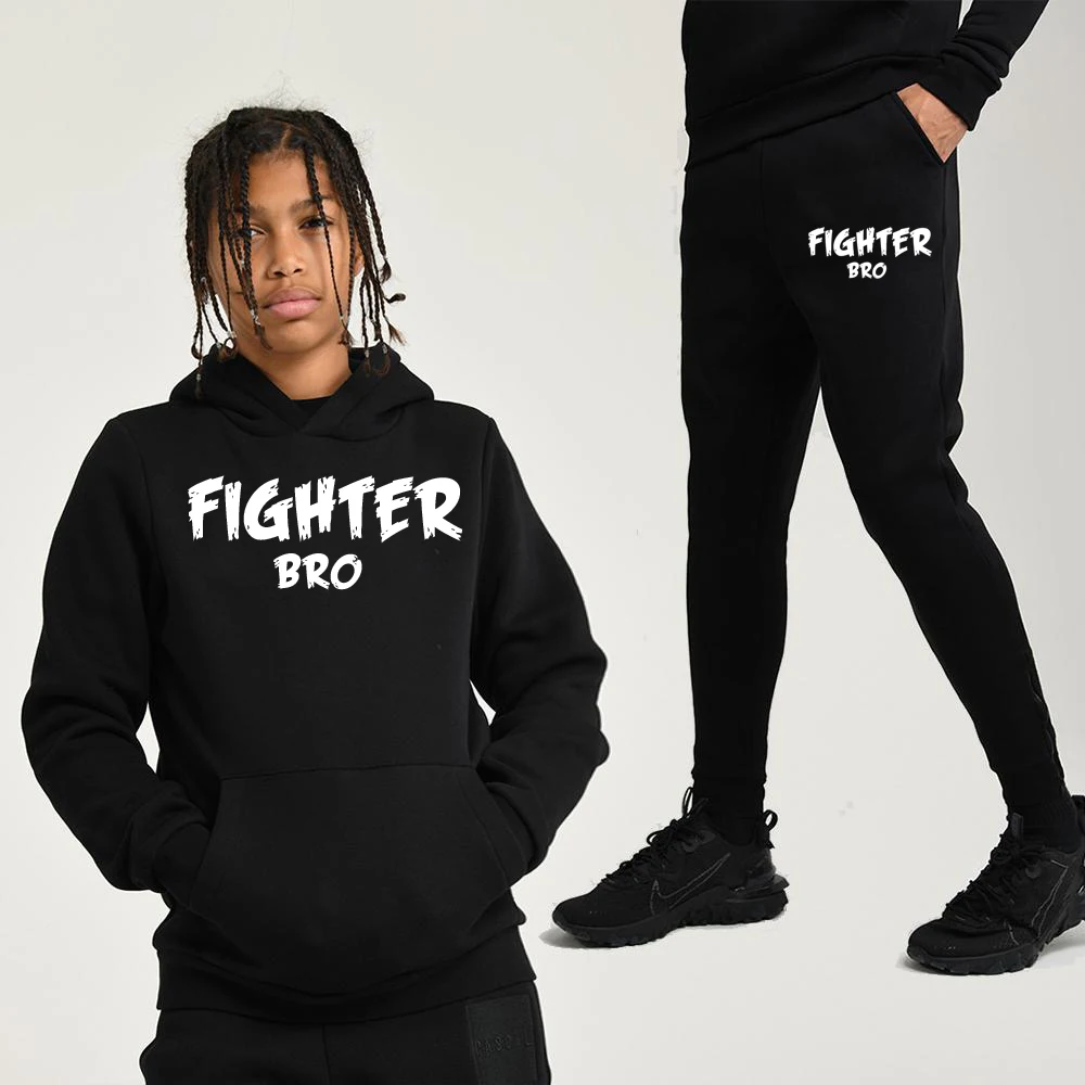 Own brand name striped sports clothes for children Tracksuit