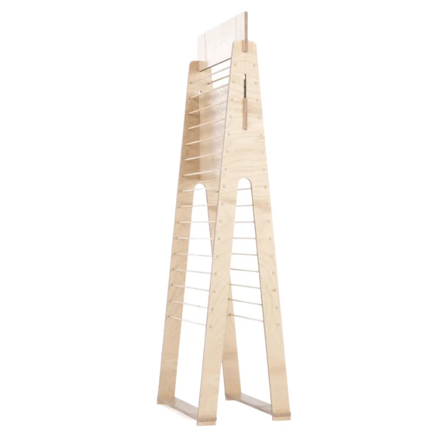 Wood Display Clothing Rack Interlocking Custom Design Apparel Display Stand For Wholesale