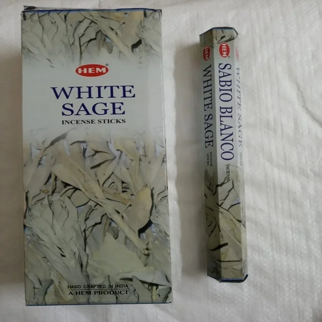 hem incense sticks white sage