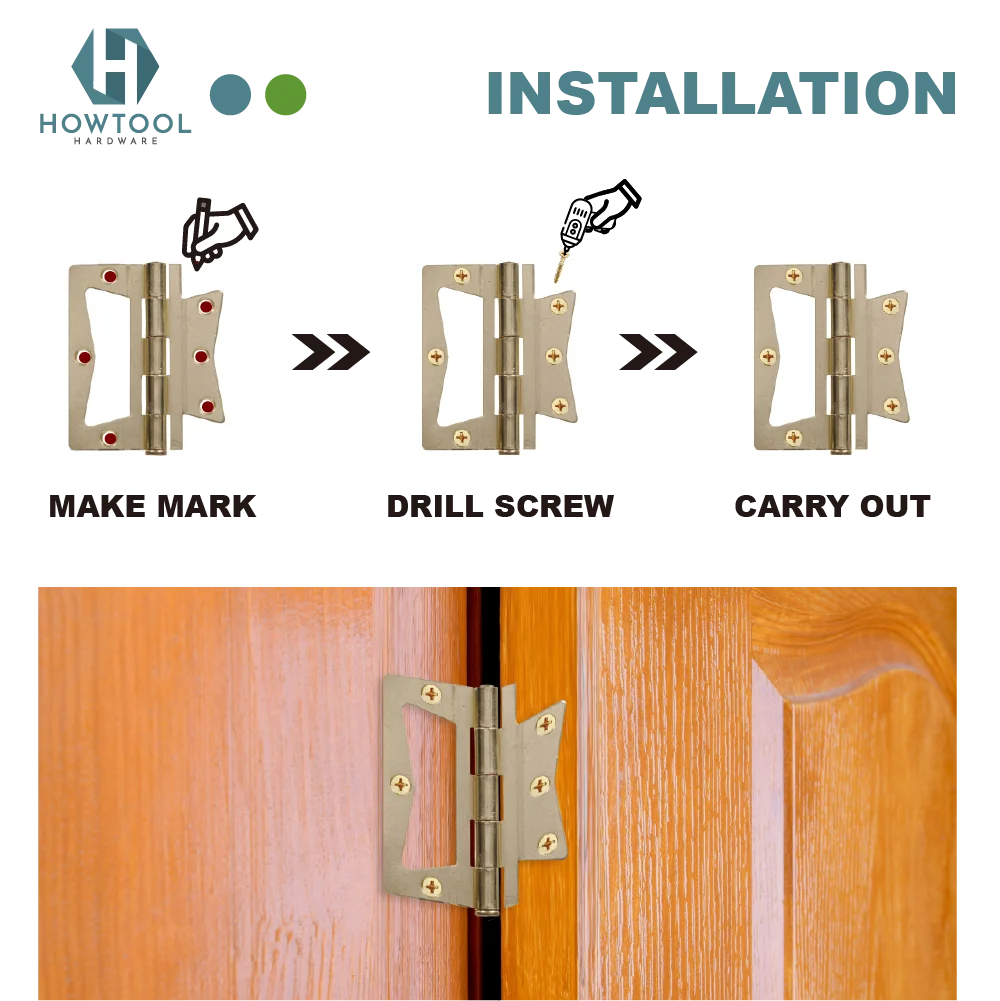 Дверные петли не врезные-легко устанавливаются дверные из нержавеющей стали 3 дюйма-плавный ход