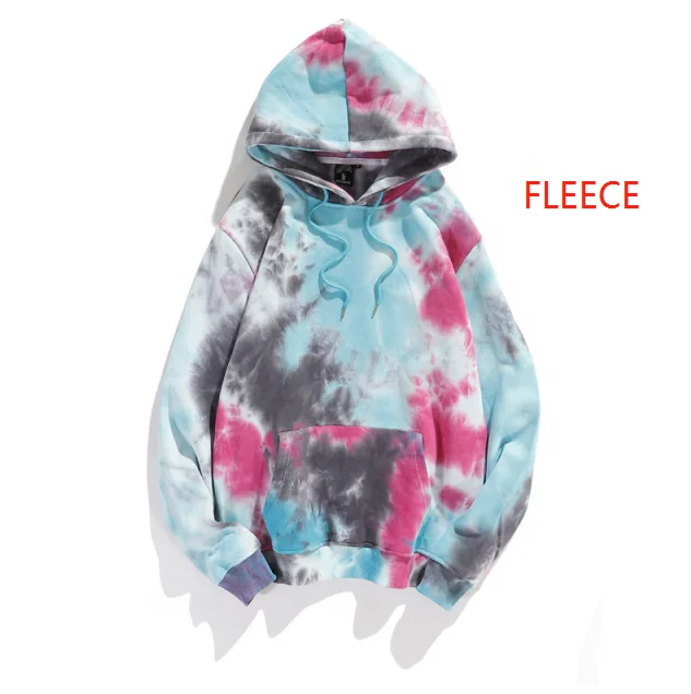 2021 Hot soft pullover mens fashion oversized casual cotton tie dye hoodie