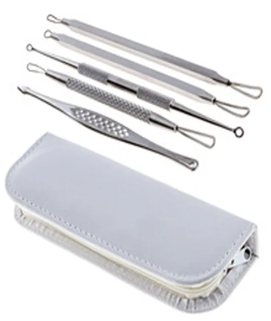 Professional Stainless Pimple Popper Acne Remover Comedone Extractor Kit Pimple Blackhead Remover Tool Kit