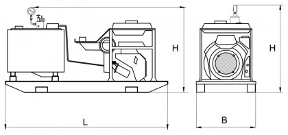 
Hydraulic Pump Station With Gasoline Drive Manual Valve And Solenoid Valve Water Pump 