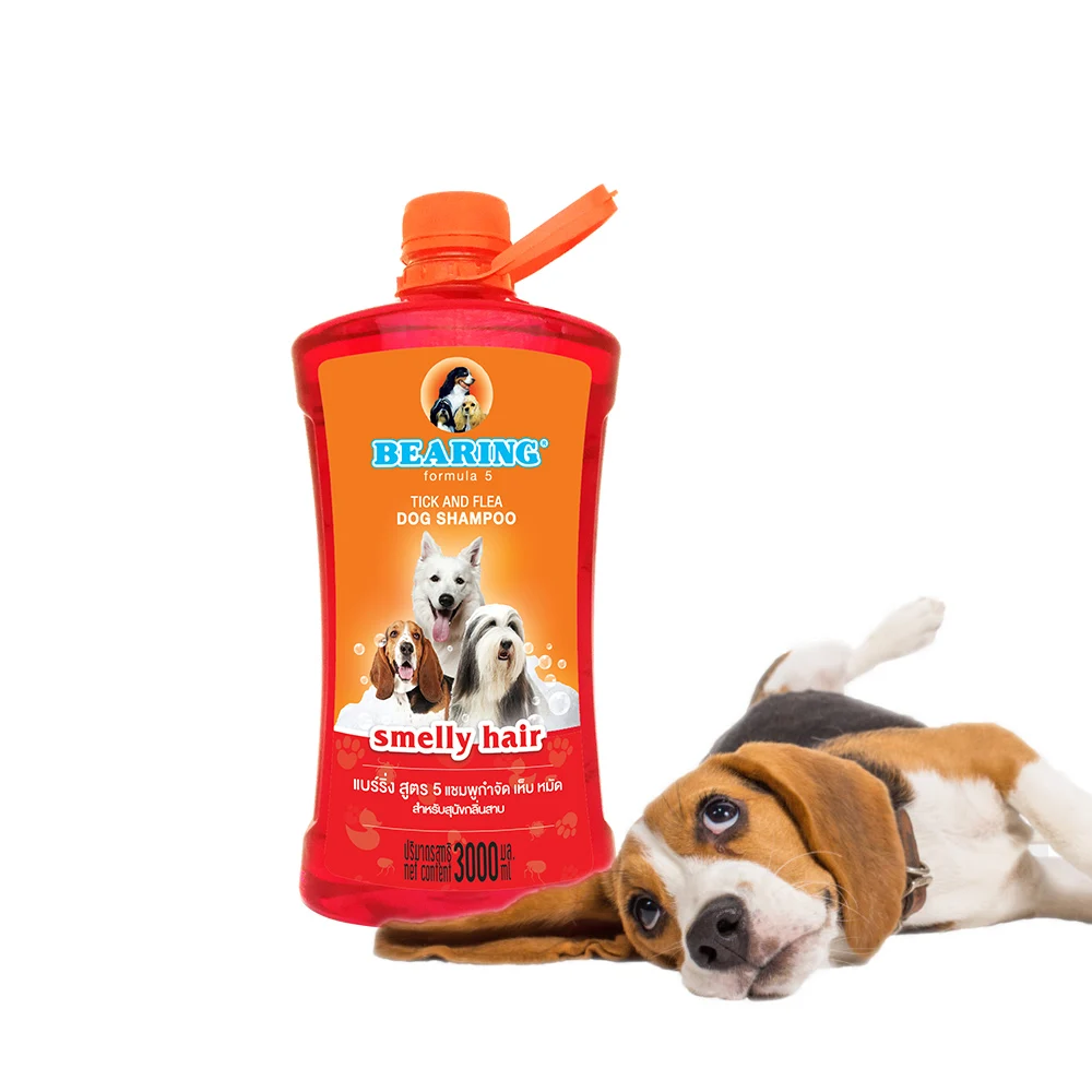No.1 Selling Dog Shampoo Bearing Tick and Flea High Quality Dog Shampoo 3000 ml. Suitable for All Breeds from Thailand