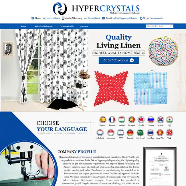 
Customized Alibaba Minisite Design Developer in India 