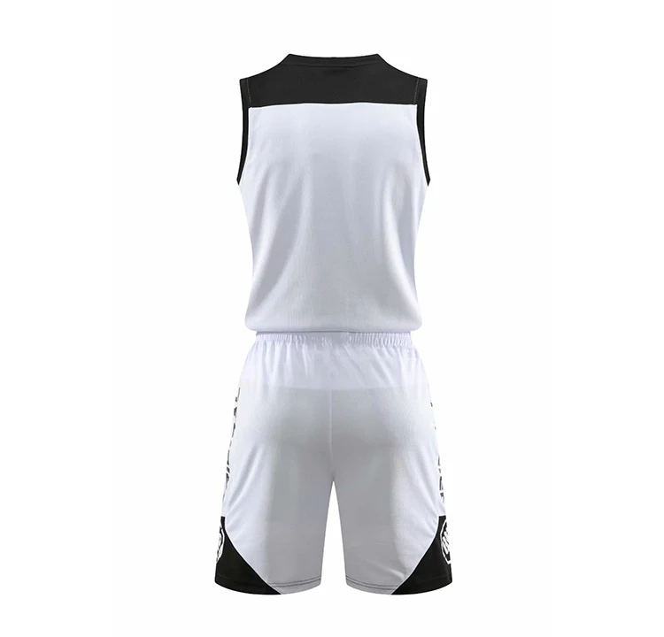 New Arrival Men Basketball Jersey Breathable Quick Dry Team Sport Sets Men Training Shorts & Jersey Basketball Uniform