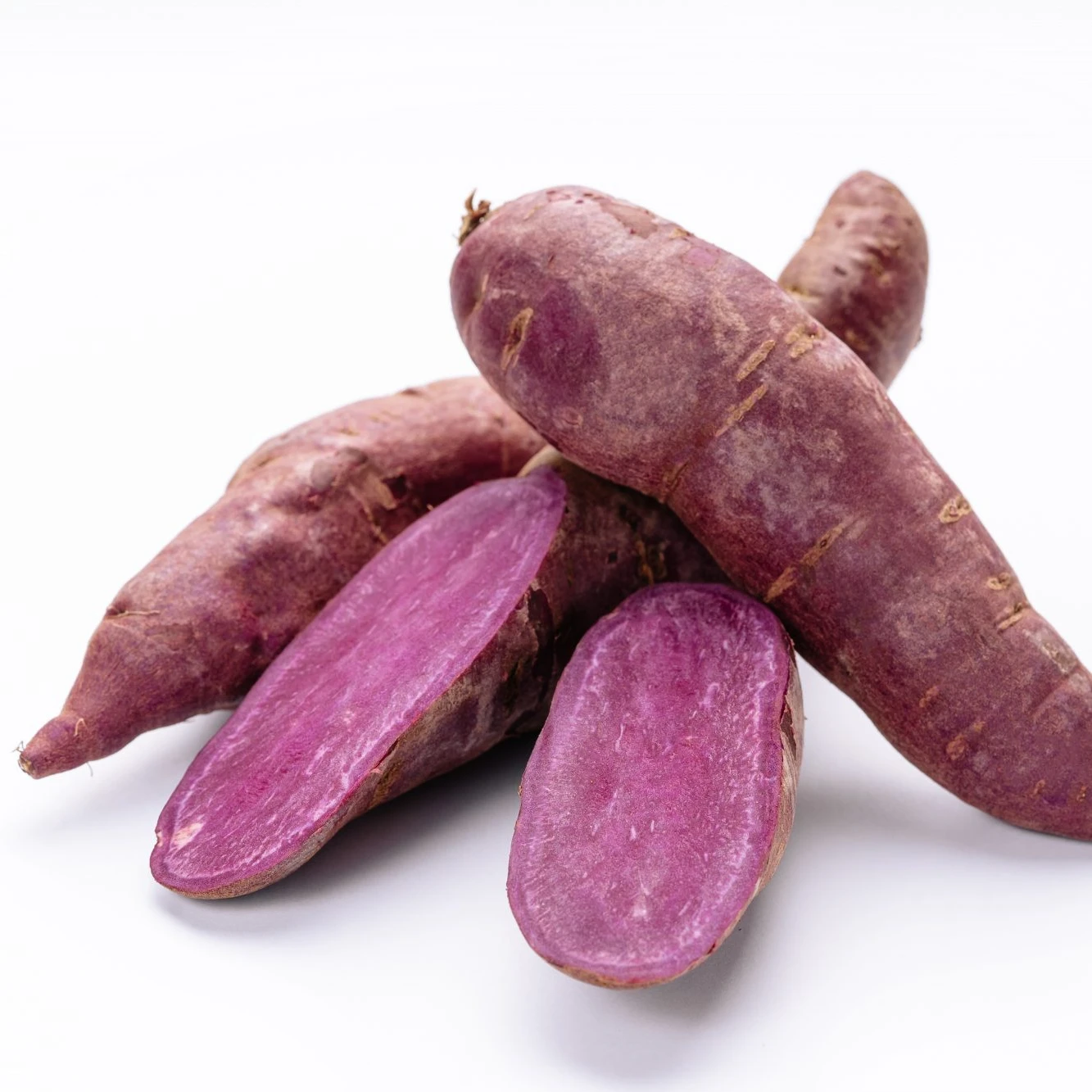 Высококачественный свежий японский фиолетовый сладкий картофель среднего размера 200