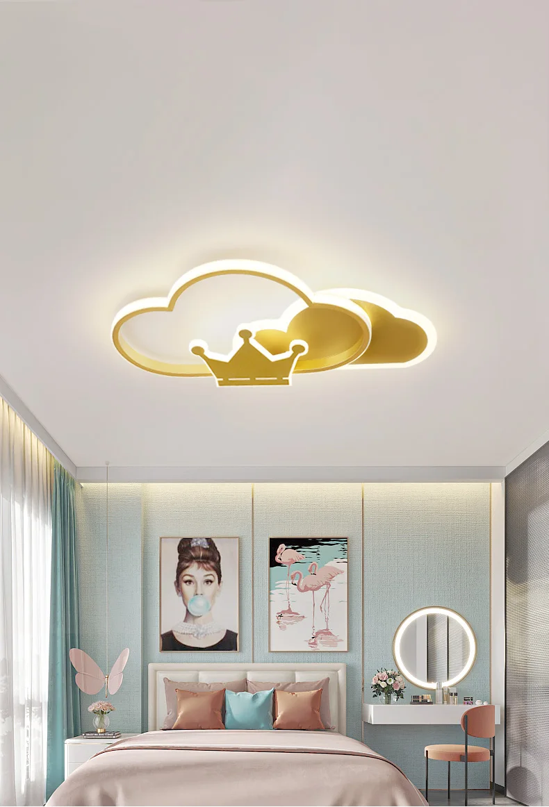 Modern Style Home Kids Room LED Light Ceiling,  Lovely Bird Bedroom Intelligent LED Ceiling Lighting