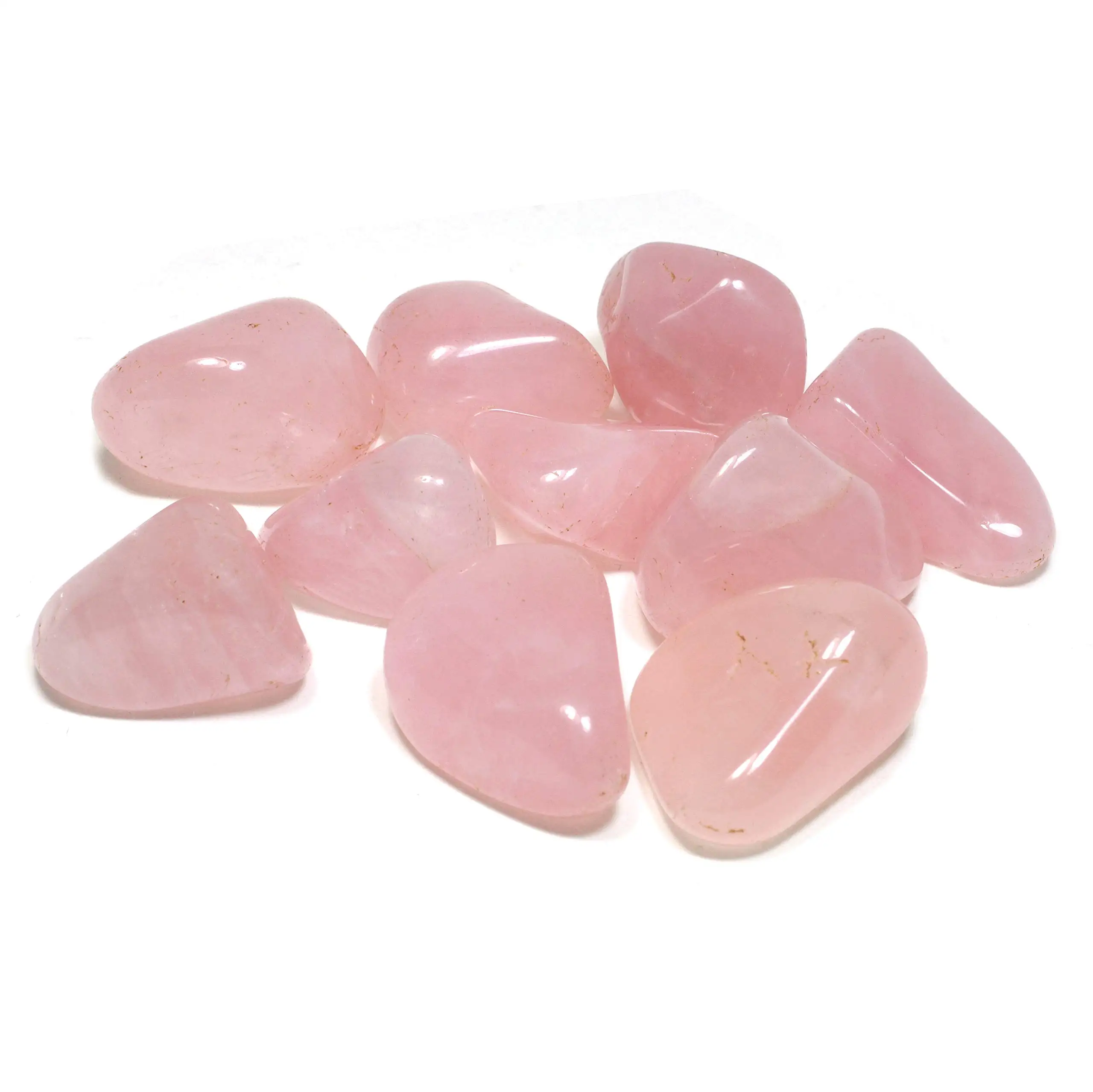High Quality Brazilian Tumbled Polished Natural Rose Quartz Stones for Reiki and Energy Crystal Healing Rose Quartz Tumble