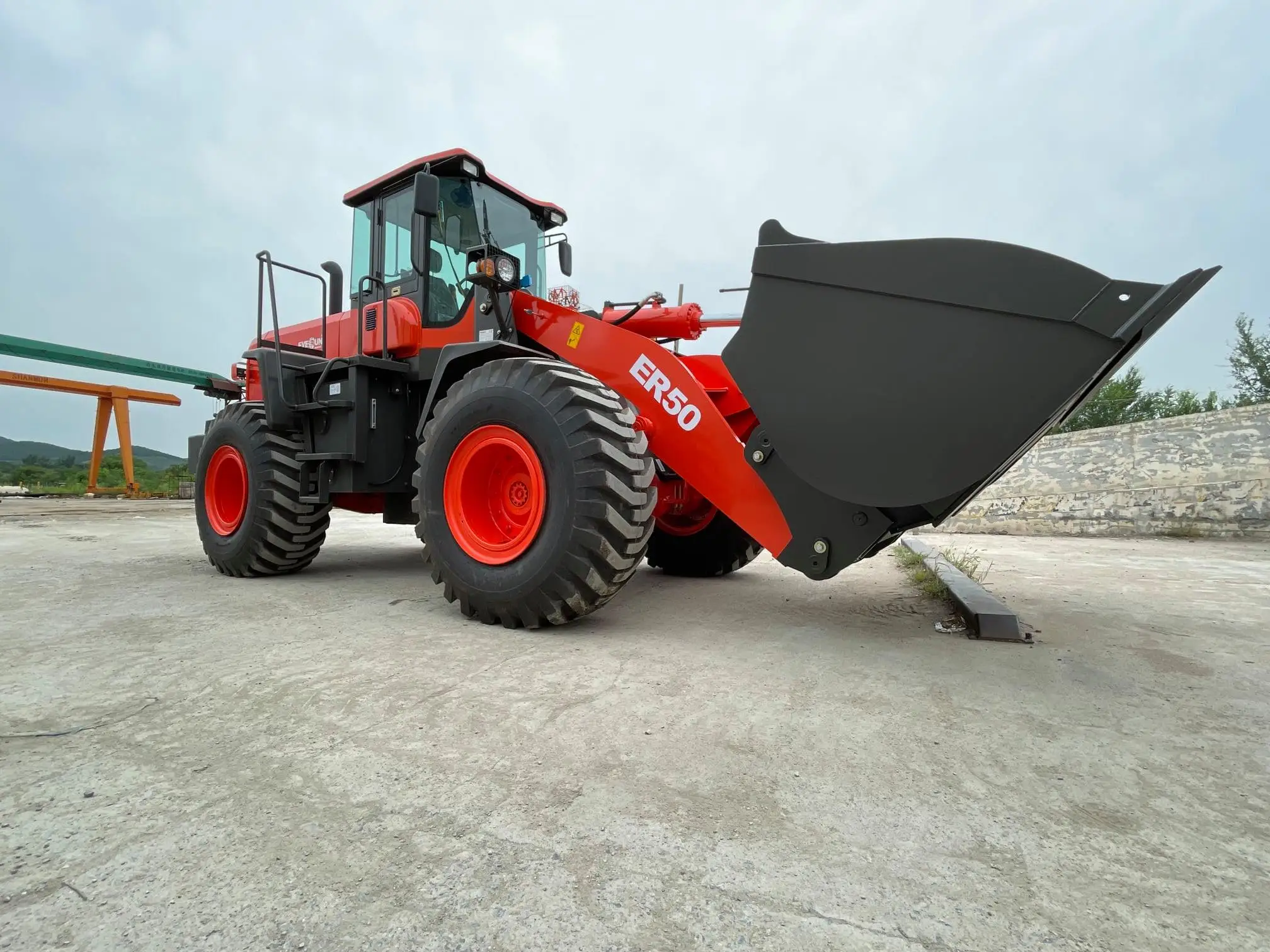 New Chinese EVERUN ER50 5ton строительная и сельскохозяйственная местность сверхмощный колесный погрузчик Лидер продаж